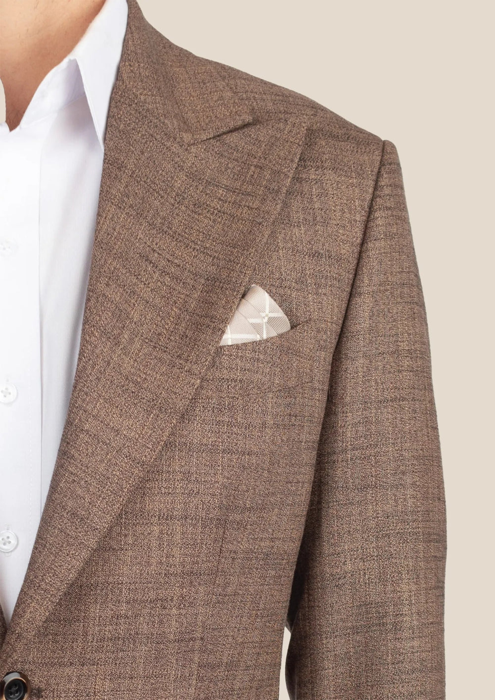 Hudson Tawny Brown Hopsack Jacket - SARTORO