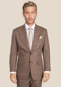 Hudson Tawny Brown Hopsack Suit