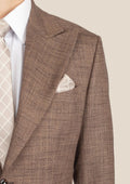 Hudson Tawny Brown Hopsack Suit - SARTORO