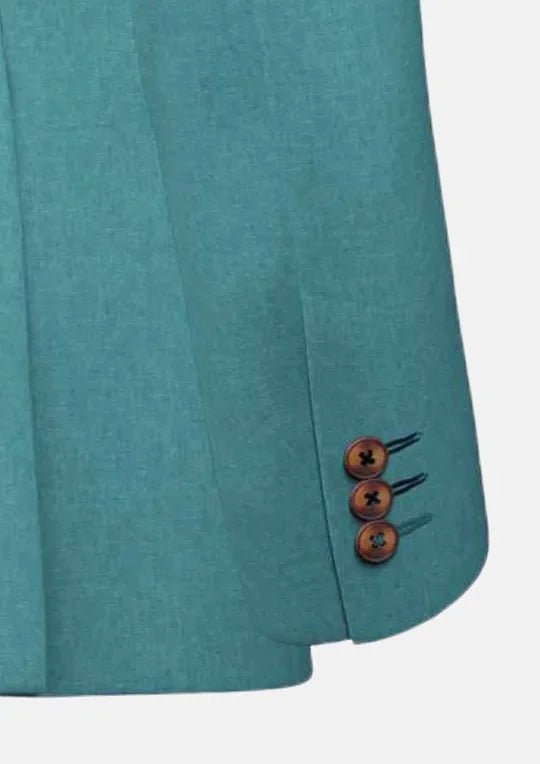 Hudson Turkish Blue Linen Jacket - SARTORO