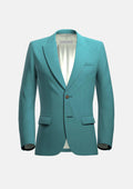 Hudson Turkish Blue Linen Jacket - SARTORO