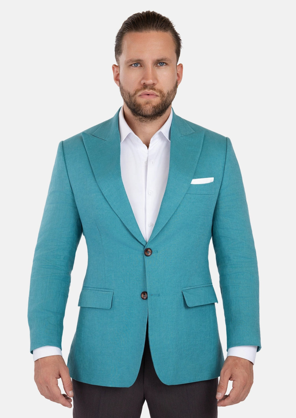Turkish Blue Linen Jacket892
