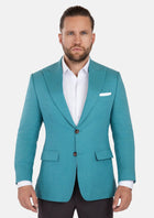 Hudson Turkish Blue Linen Jacket - SARTORO763