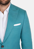 Hudson Turkish Blue Linen Jacket - SARTORO48