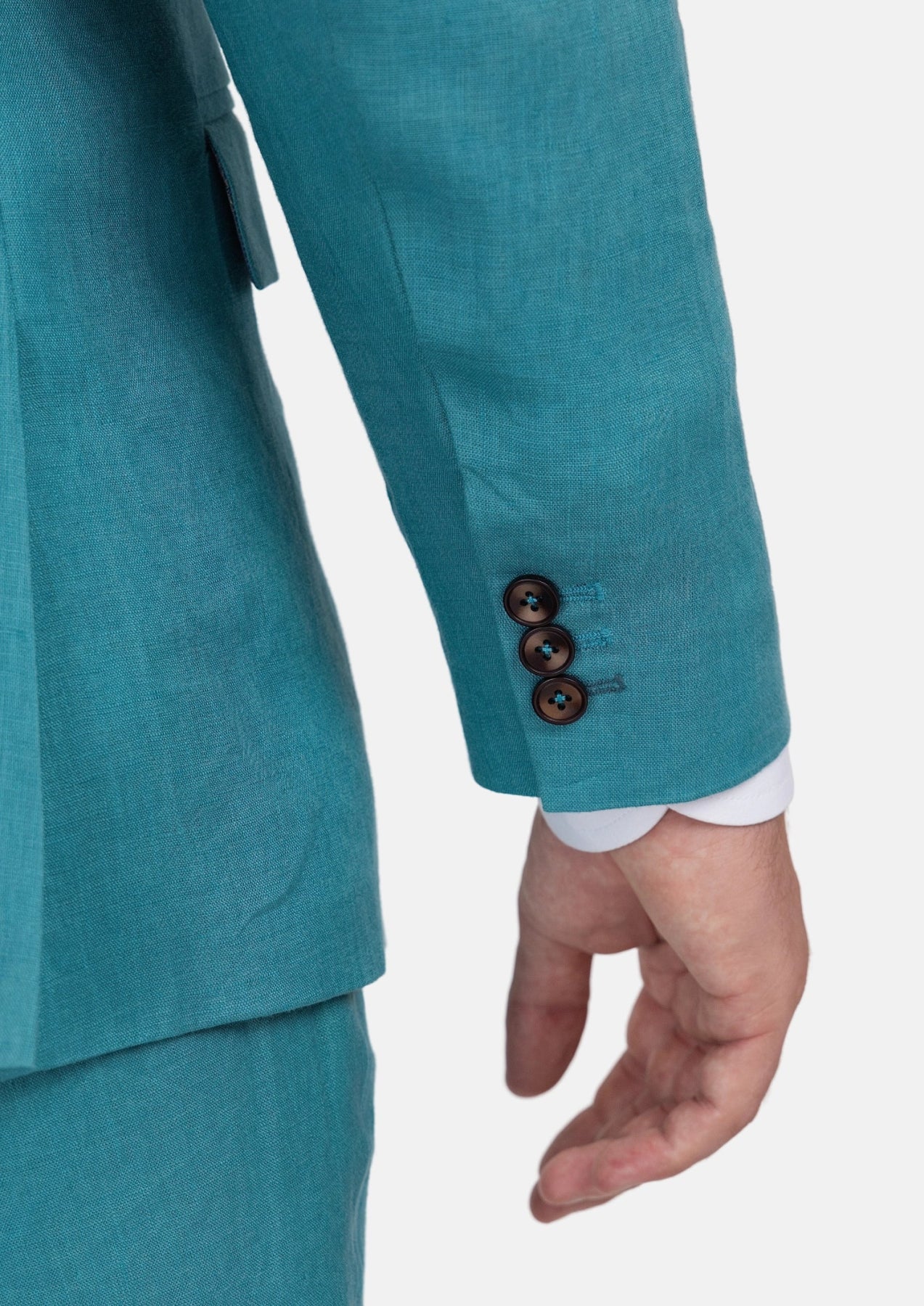 Hudson Turkish Blue Linen Suit - SARTORO