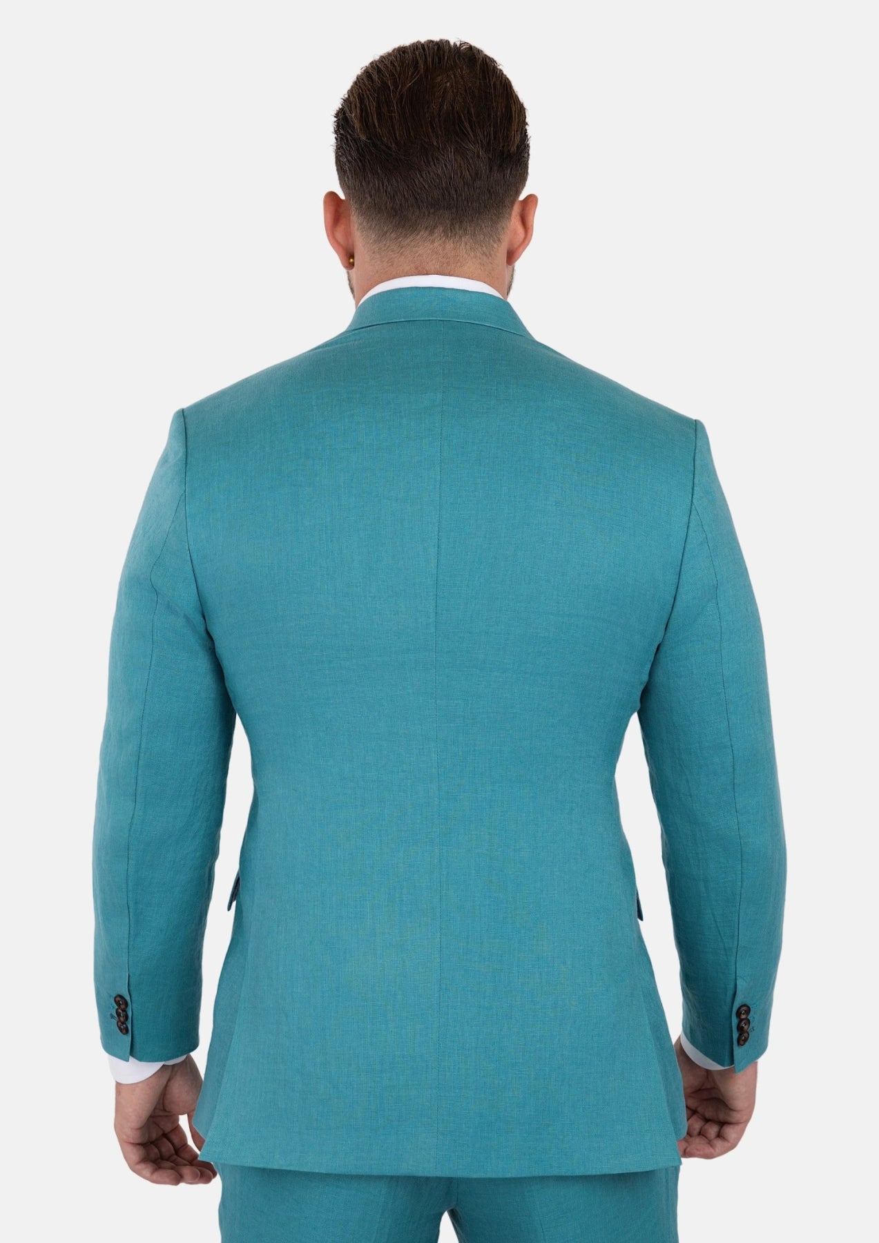 Hudson Turkish Blue Linen Suit - SARTORO