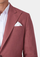 Hudson Tuscan Red Linen Jacket - SARTORO670