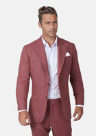 Hudson Tuscan Red Linen Jacket - SARTORO500