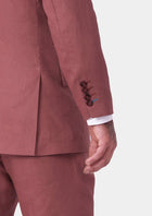 Hudson Tuscan Red Linen Jacket - SARTORO241