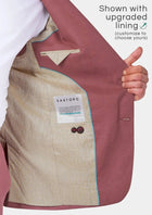 Hudson Tuscan Red Linen Jacket - SARTORO741