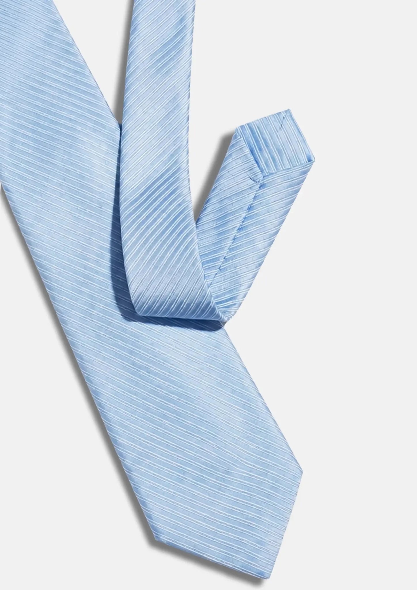 Ice Blue Pinstripe Tie - SARTORO545