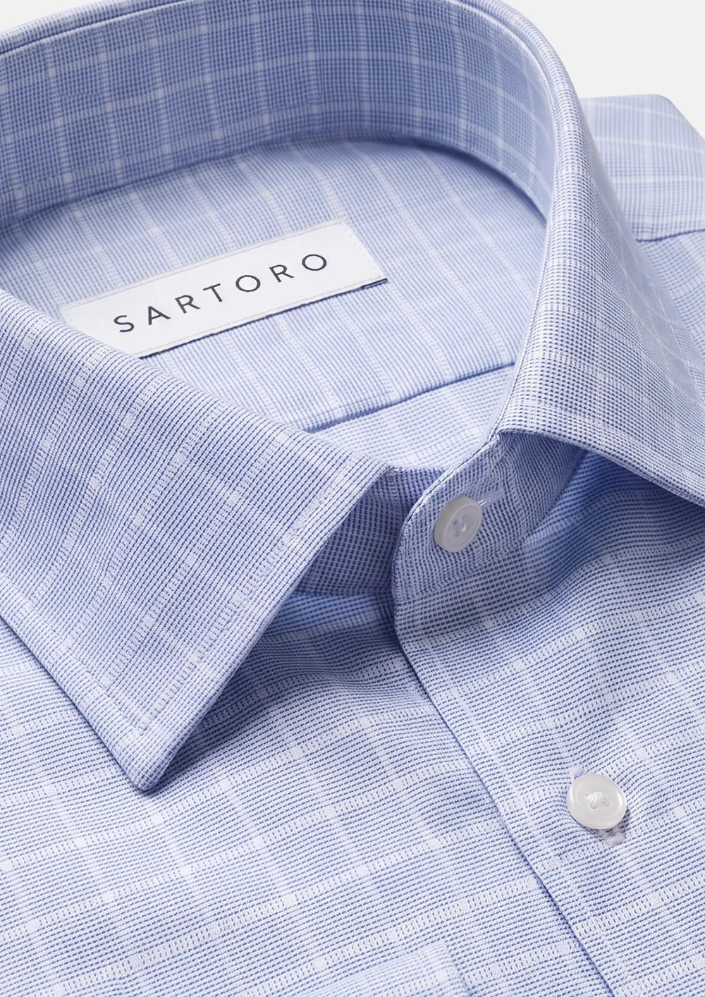 Icy Blue Grid Shirt865
