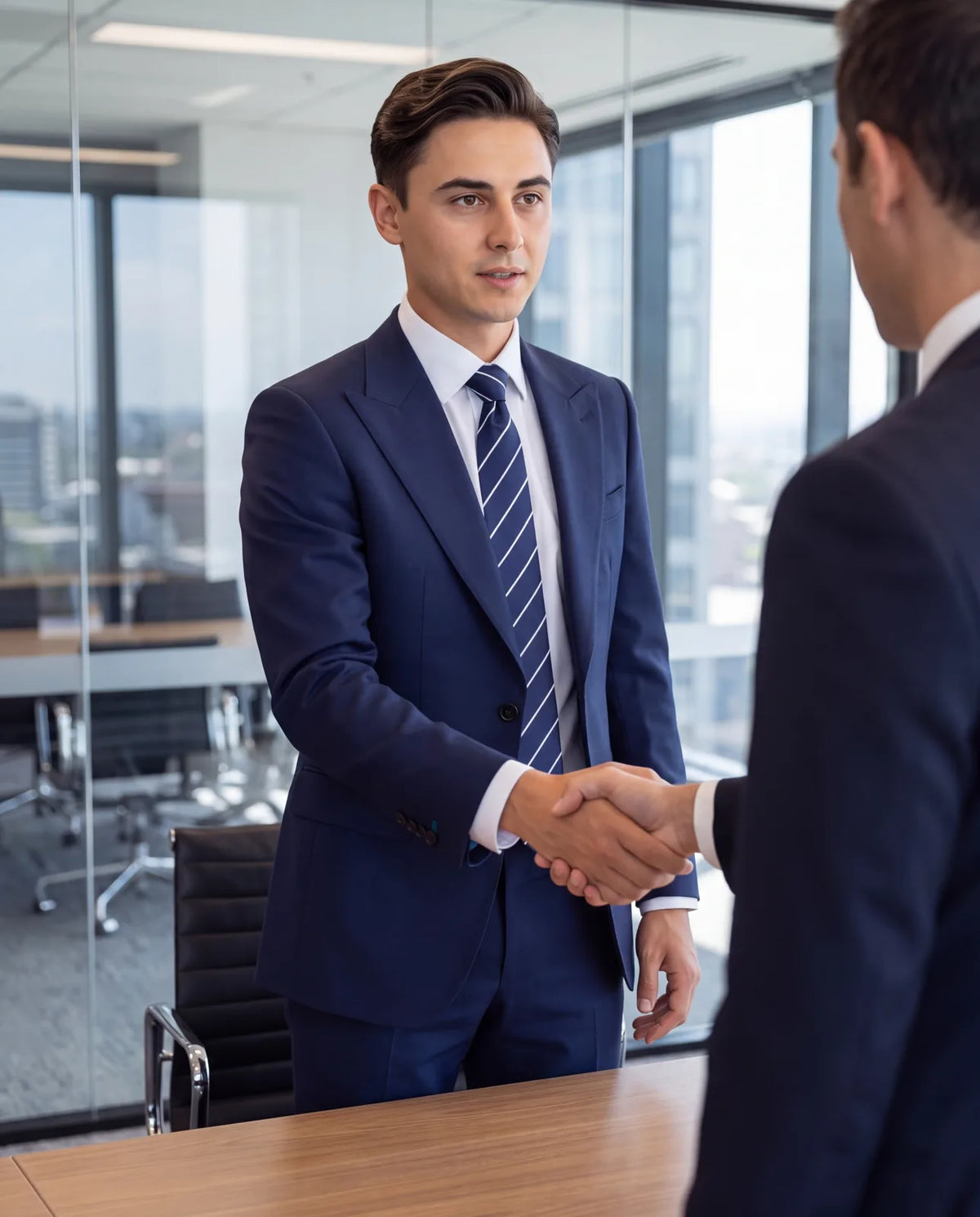 Use the first round to see how the team really dresses. If they are more casual than you expected, leave the tie off next time.