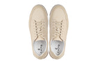 Ivory White Suede Elevated Leather Sneakers - 2364