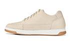 Ivory White Suede Elevated Leather Sneakers - 2679