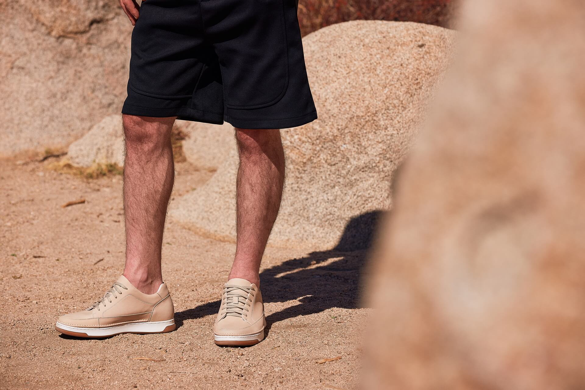 Ivory White Suede Elevated Leather Sneakers - 2671