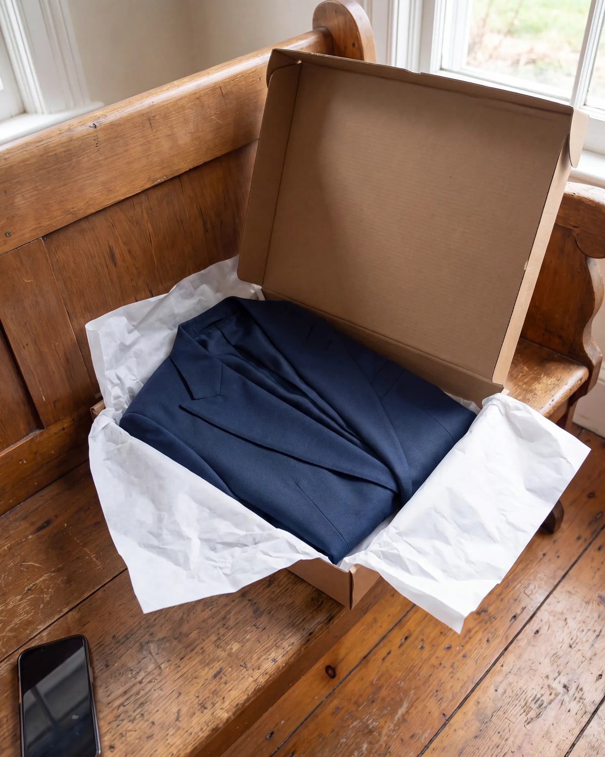 Plan around the wait. A made-to-measure suit arrives weeks after the order, not days.