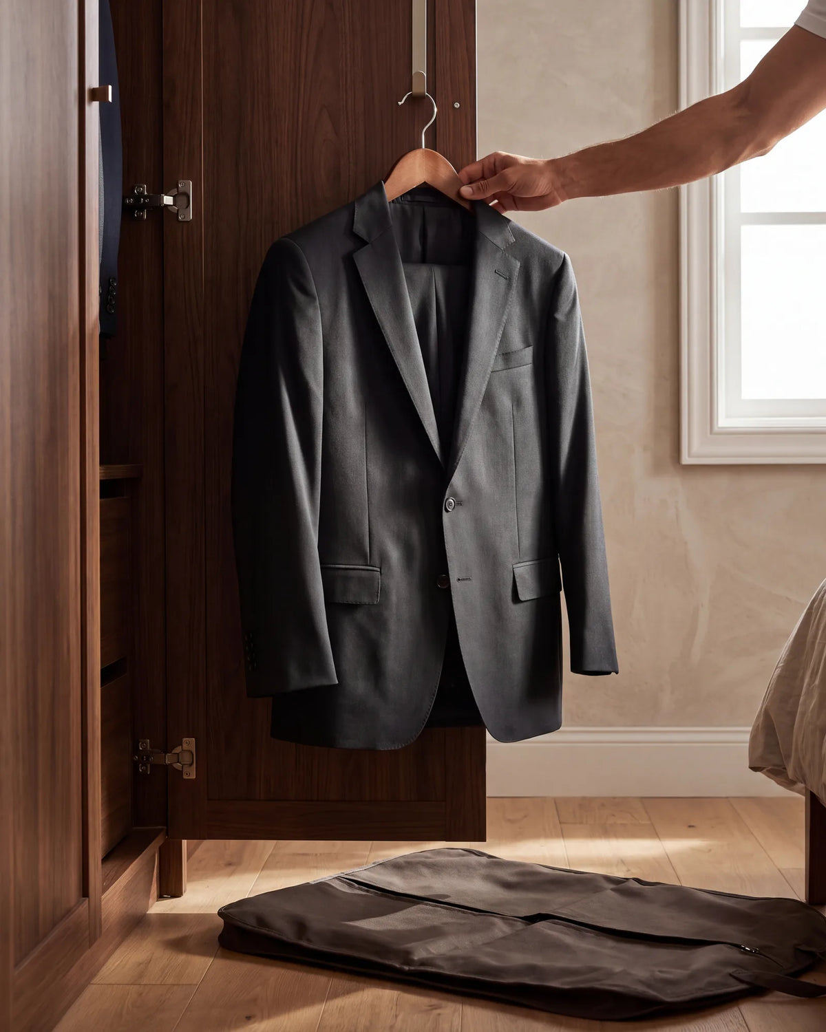 Count the days as well as the dollars. Delivery and alterations both add time before the suit is ready.