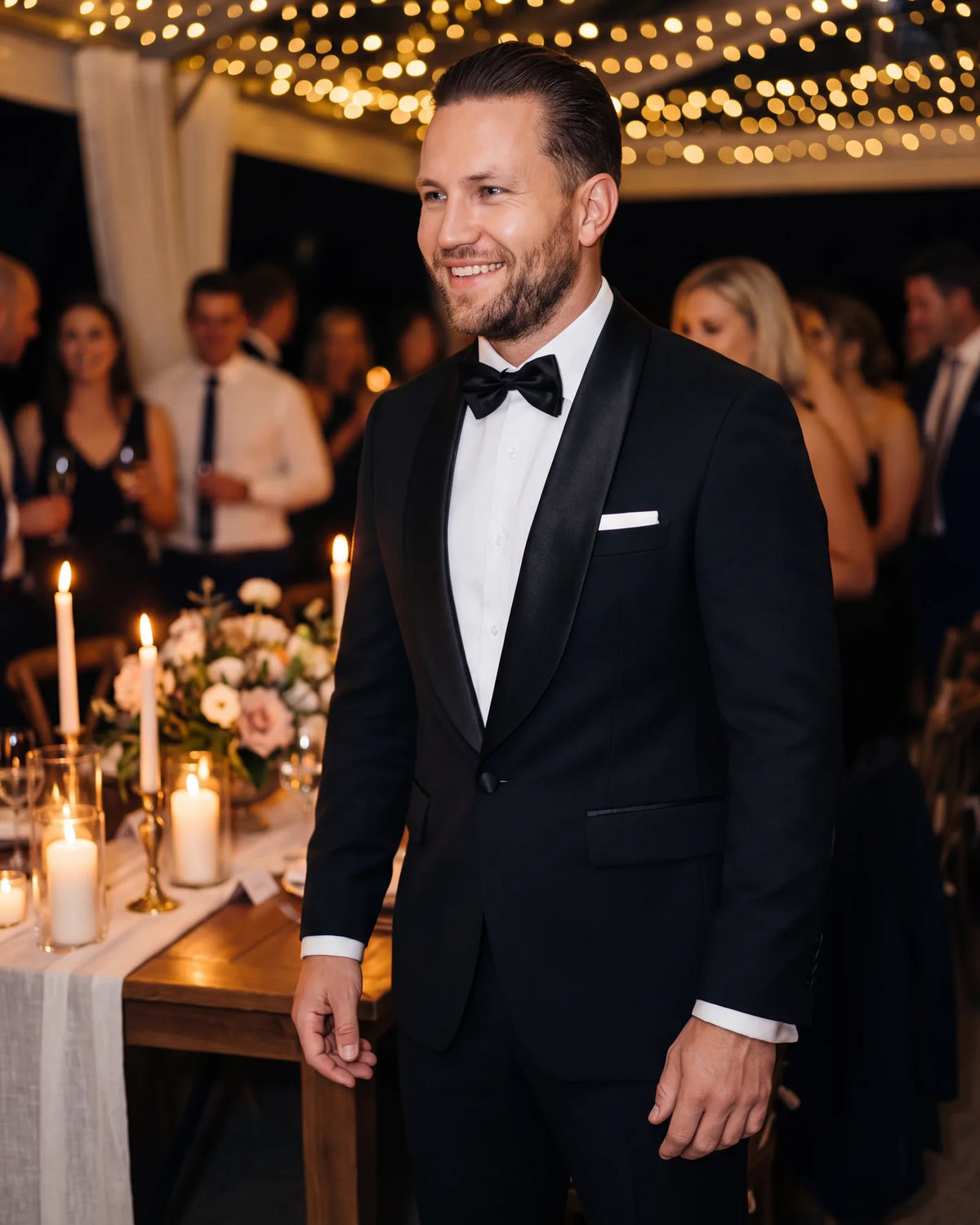 Ordering a tuxedo for a wedding? Leave time for production and the fit window to finish before the day.