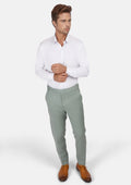 Jade Green Performance Wool Pants - SARTORO