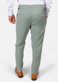 Jade Green Performance Wool Pants - SARTORO