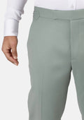 Jade Green Performance Wool Pants - SARTORO
