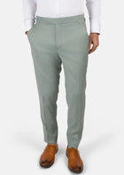 Jade Green Performance Wool Pants - SARTORO403