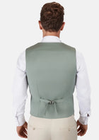 Jade Green Performance Wool Vest - SARTORO79