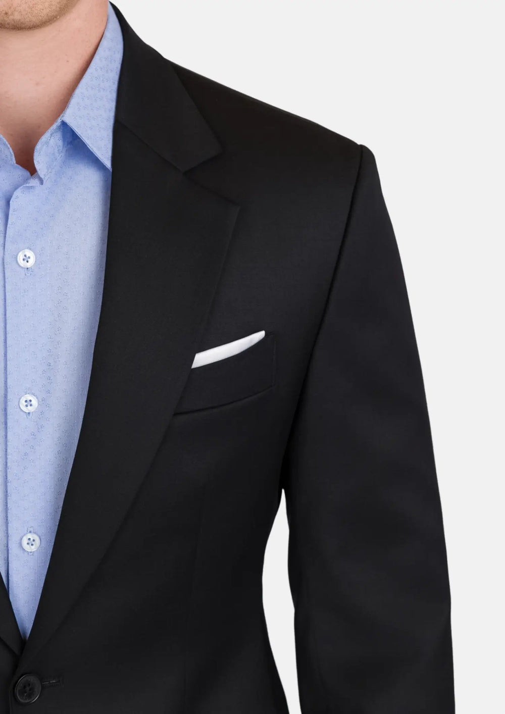 Jet Black Performance Stretch Jacket - SARTORO