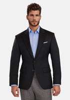 Jet Black Performance Stretch Jacket - SARTORO317