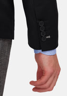 Jet Black Performance Stretch Jacket - SARTORO589