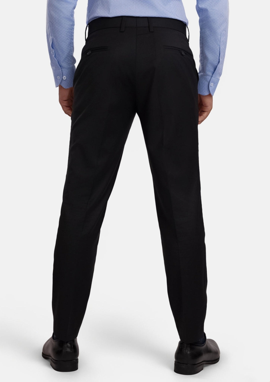 Jet Black Performance Stretch Pants - SARTORO