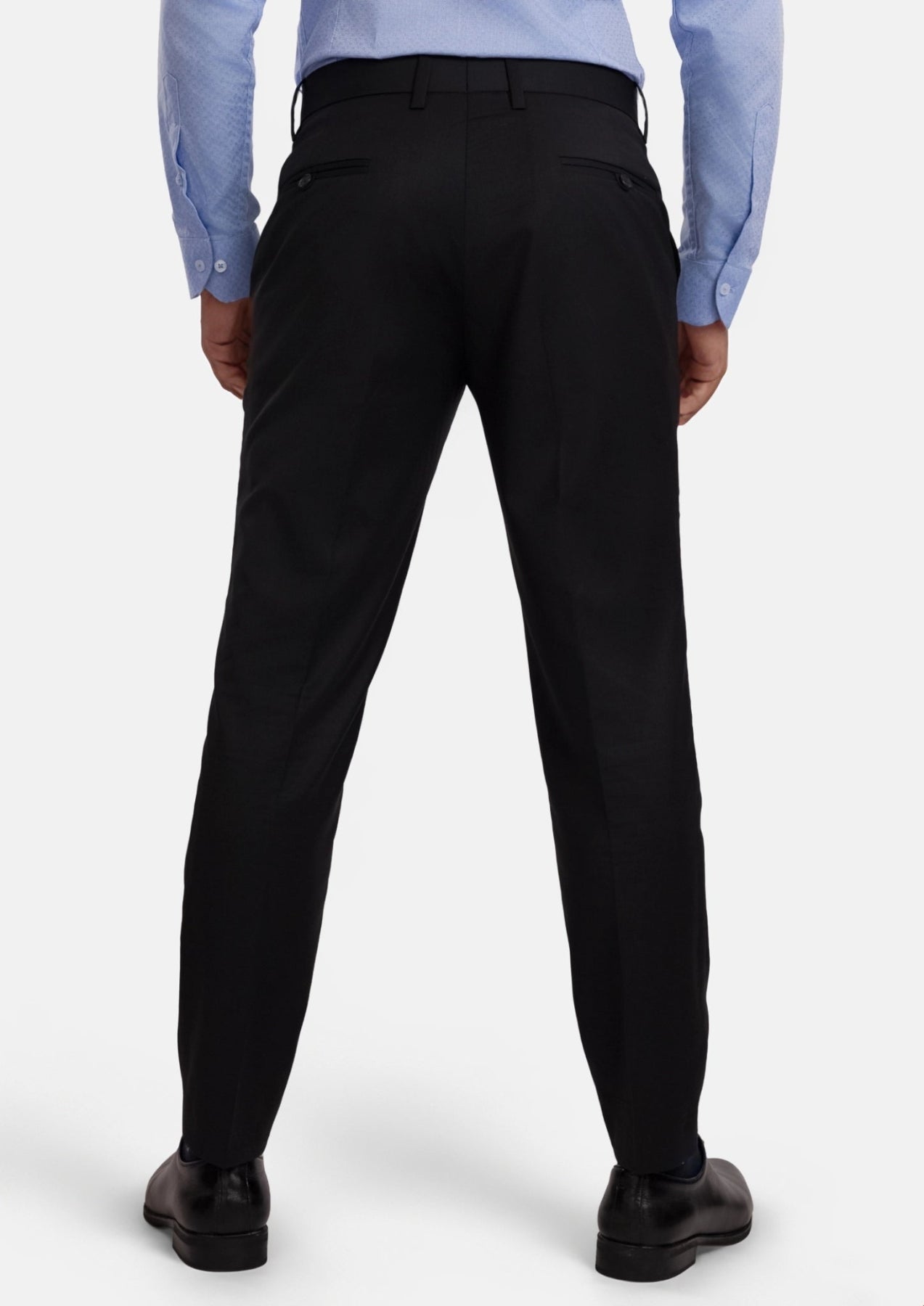 Jet Black Performance Stretch Pants - SARTORO