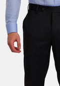 Jet Black Performance Stretch Pants - SARTORO