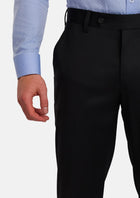 Jet Black Performance Stretch Pants - SARTORO388