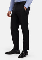 Jet Black Performance Stretch Pants - SARTORO765