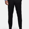 Jet Black Performance Stretch Pants - SARTORO