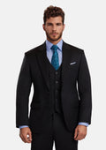 Jet Black Performance Stretch Suit - SARTORO