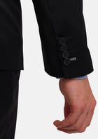 Jet Black Performance Stretch Suit - SARTORO742