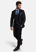 Jet Black Performance Stretch Suit - SARTORO