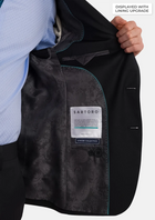 Jet Black Performance Stretch Suit - SARTORO201