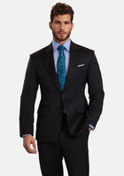 Jet Black Performance Stretch Suit - SARTORO533