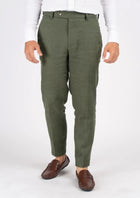 Juniper Green Linen Pants - SARTORO863