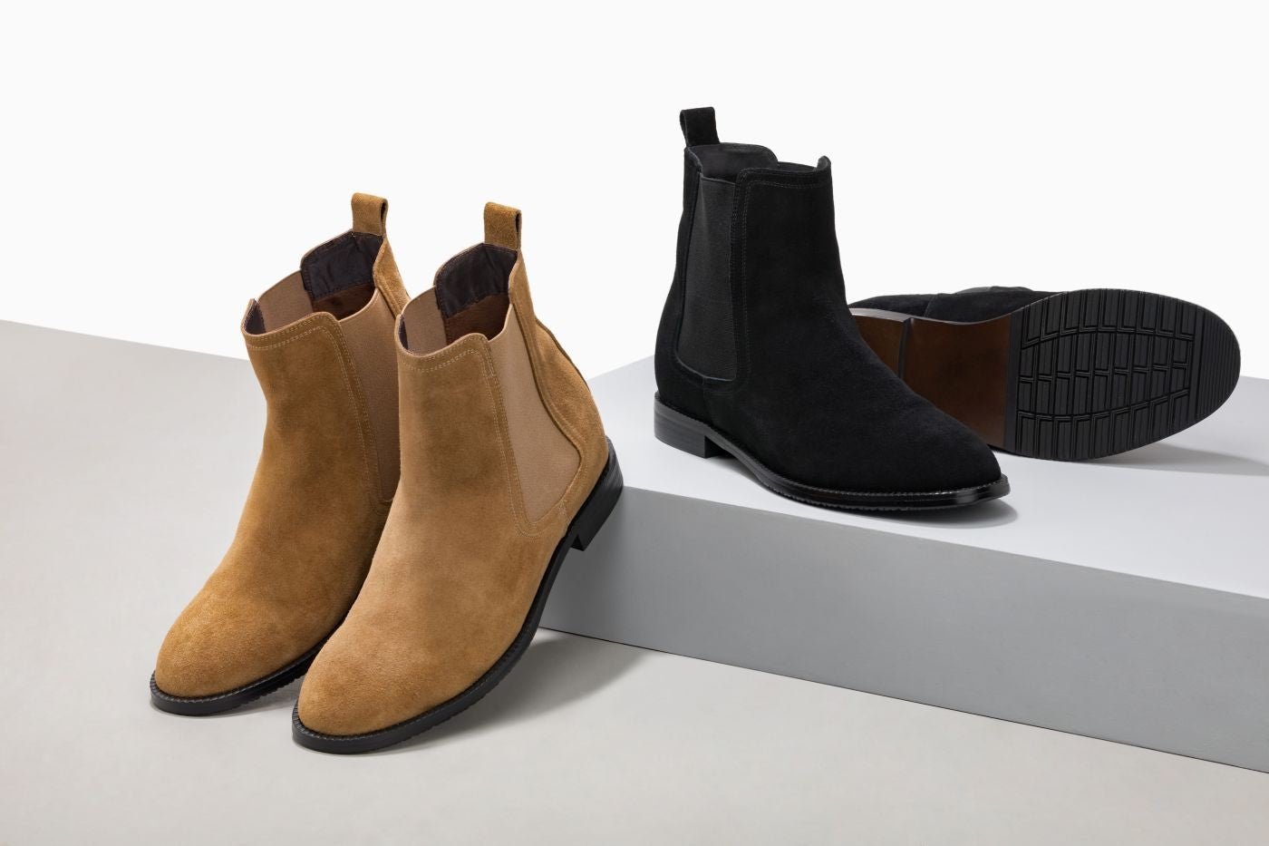 Khaki Brown Suede Chelsea Boot - 2919