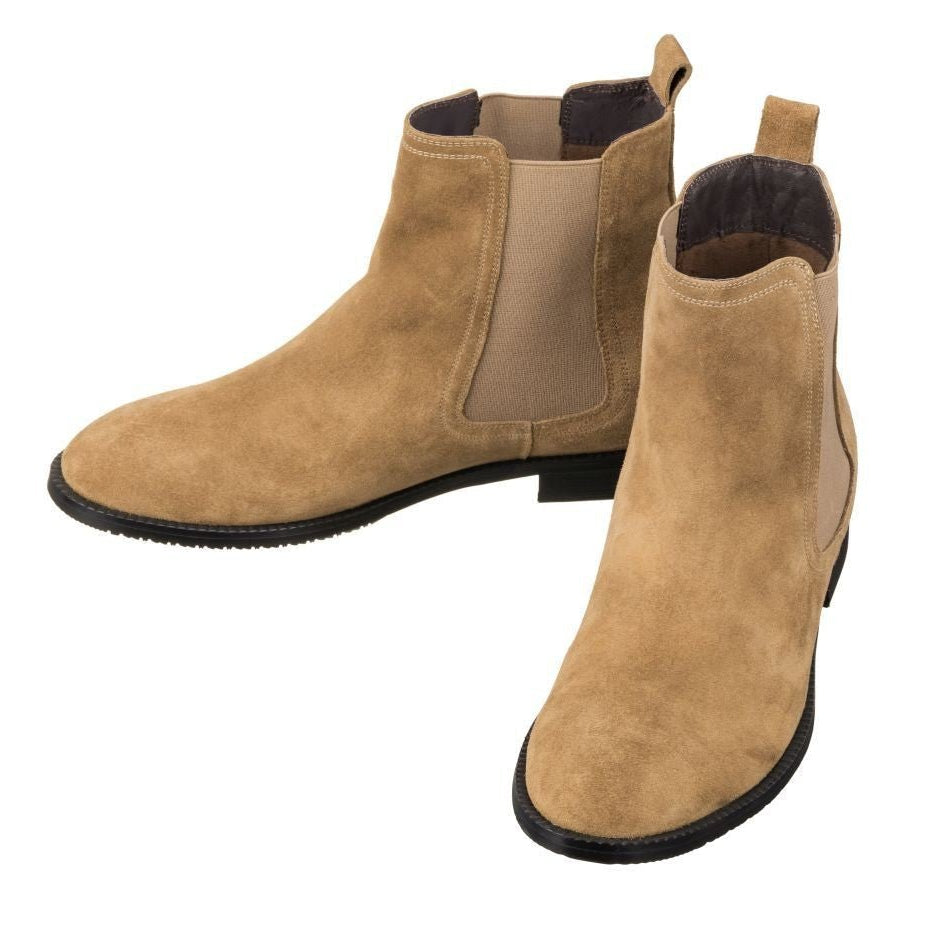 Khaki Brown Suede Chelsea Boot - 2560