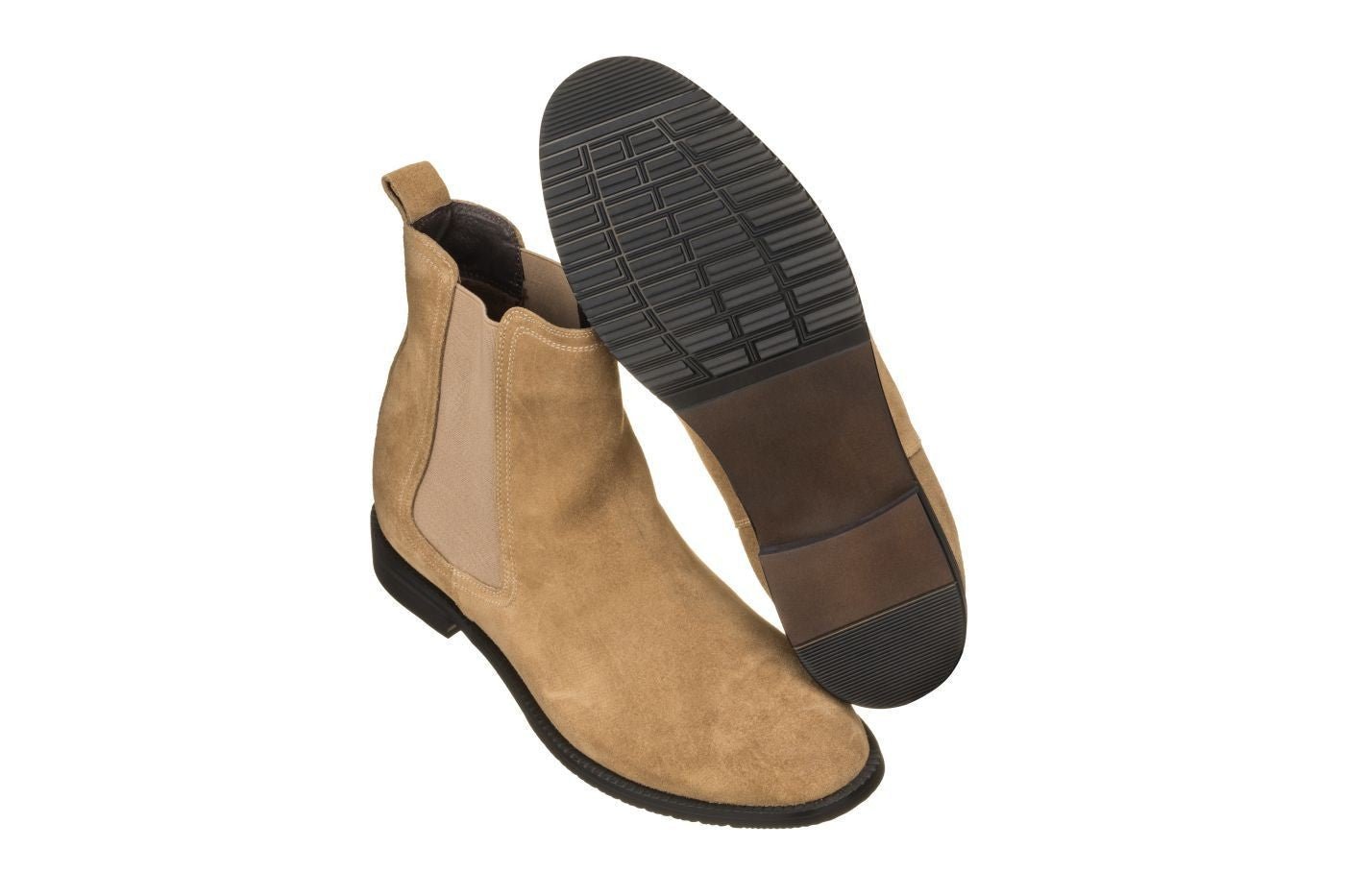 Khaki Brown Suede Chelsea Boot - 2664