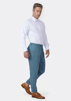 Koi Blue Linen Pants - SARTORO194