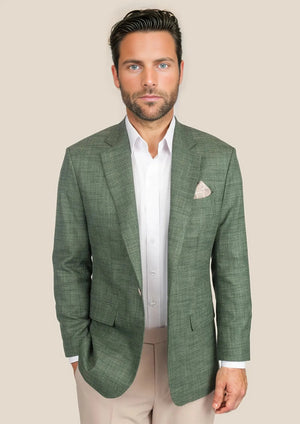 Lafayette Aspen Green Hopsack Jacket - SARTORO