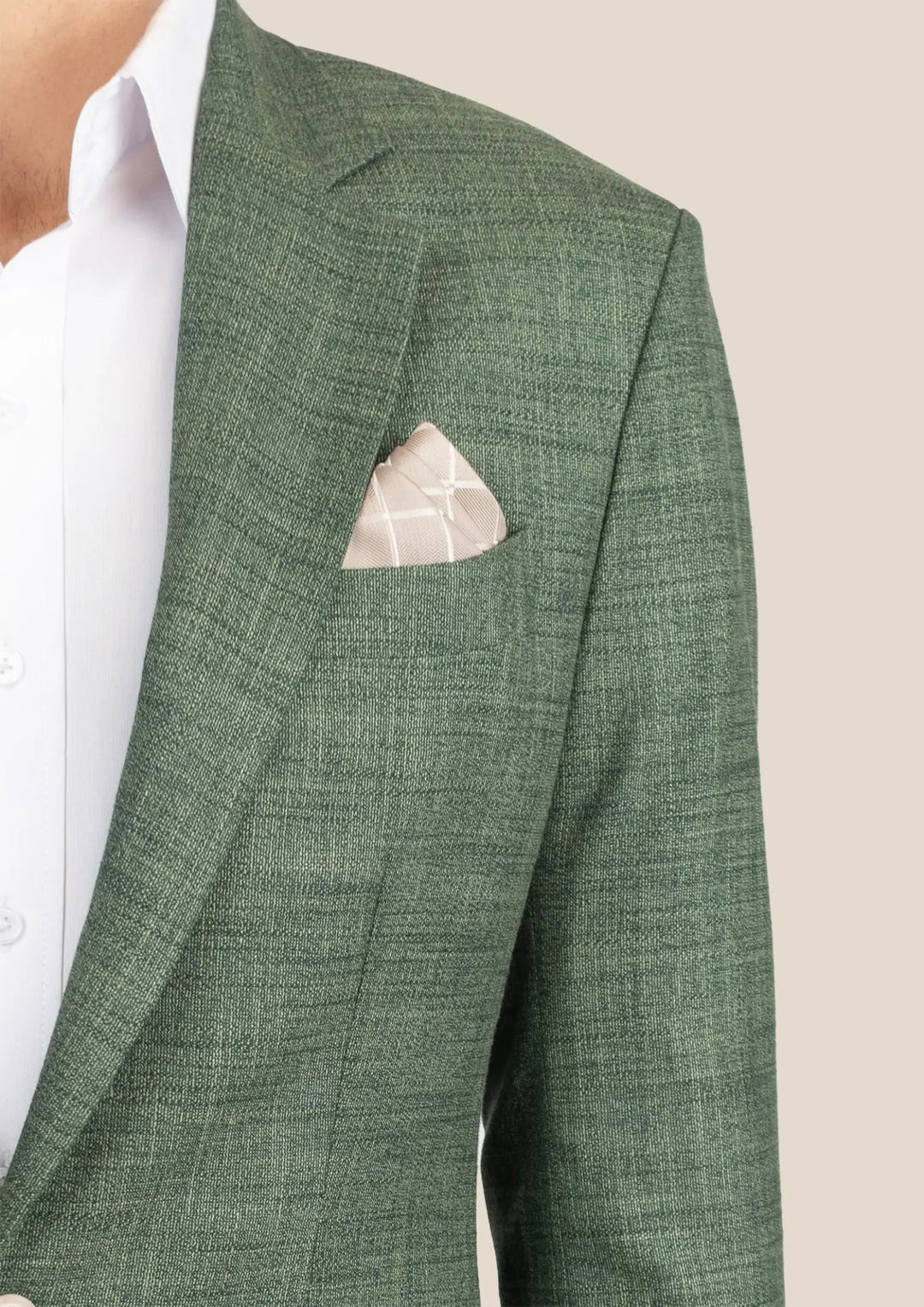 Lafayette Aspen Green Hopsack Suit - SARTORO