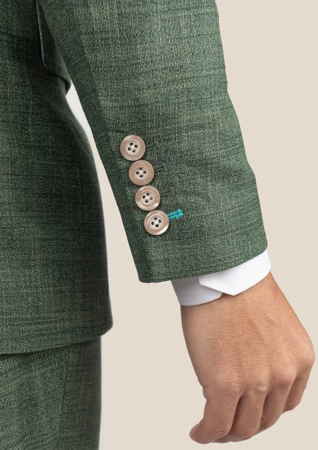 Lafayette Aspen Green Hopsack Suit - SARTORO